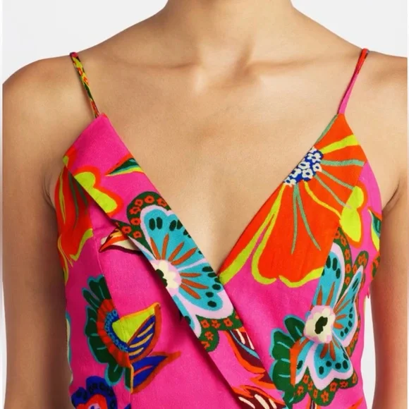 Floral Pink Mini Dress - Picture 2 of 8